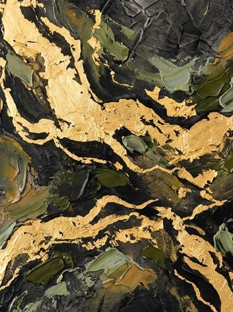 Detail of the surface — Night River