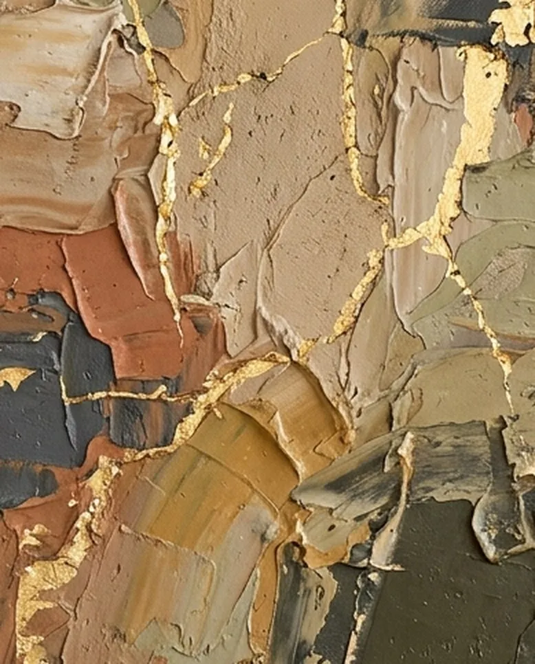 Detail of the surface — Kintsugi Field